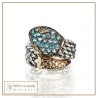 Anello medievale serpente azzurro| Gioielli De Nobili